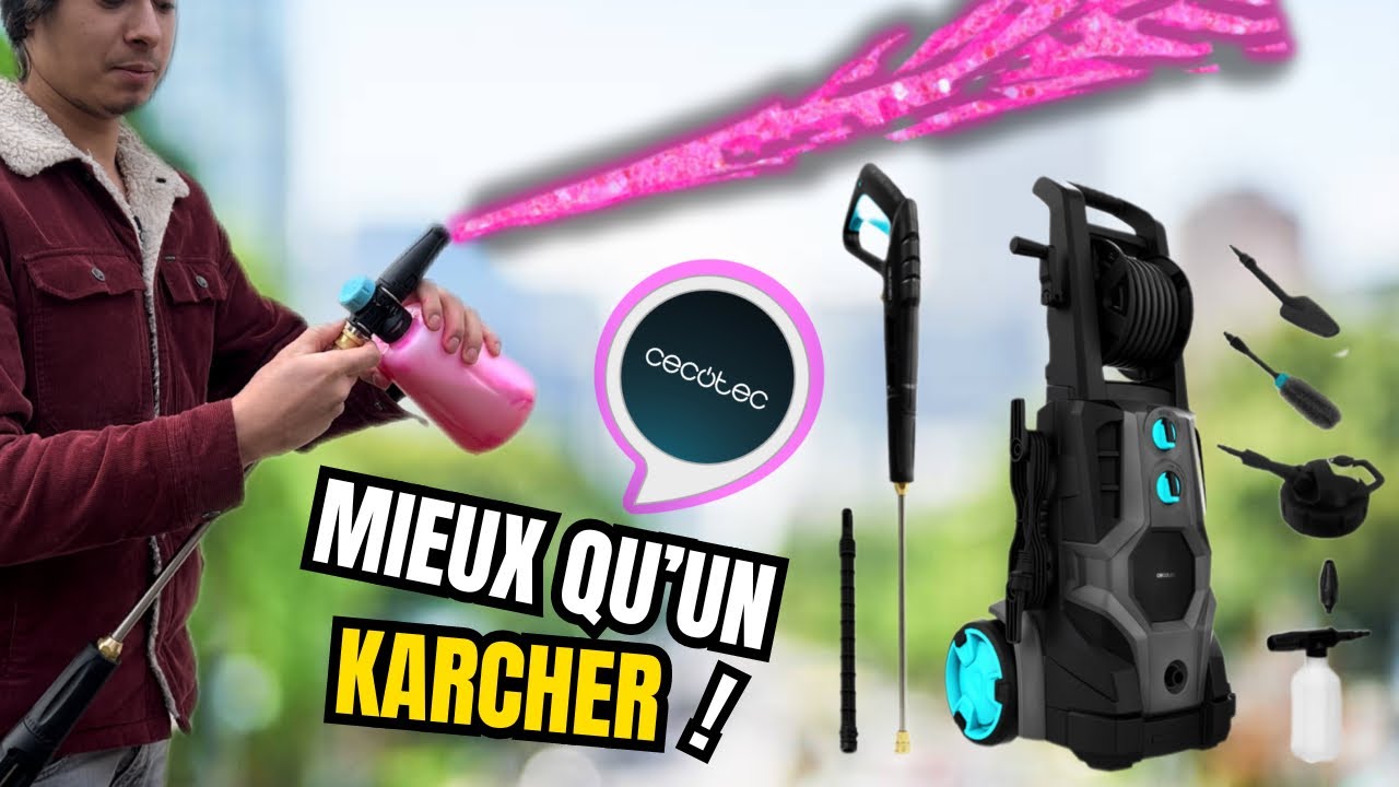 NETTOYEUR HAUTE PRESSION CECOTEC HYDROBOOST 3200 TOTALCLEAN | BON À TOUT FAIRE !
