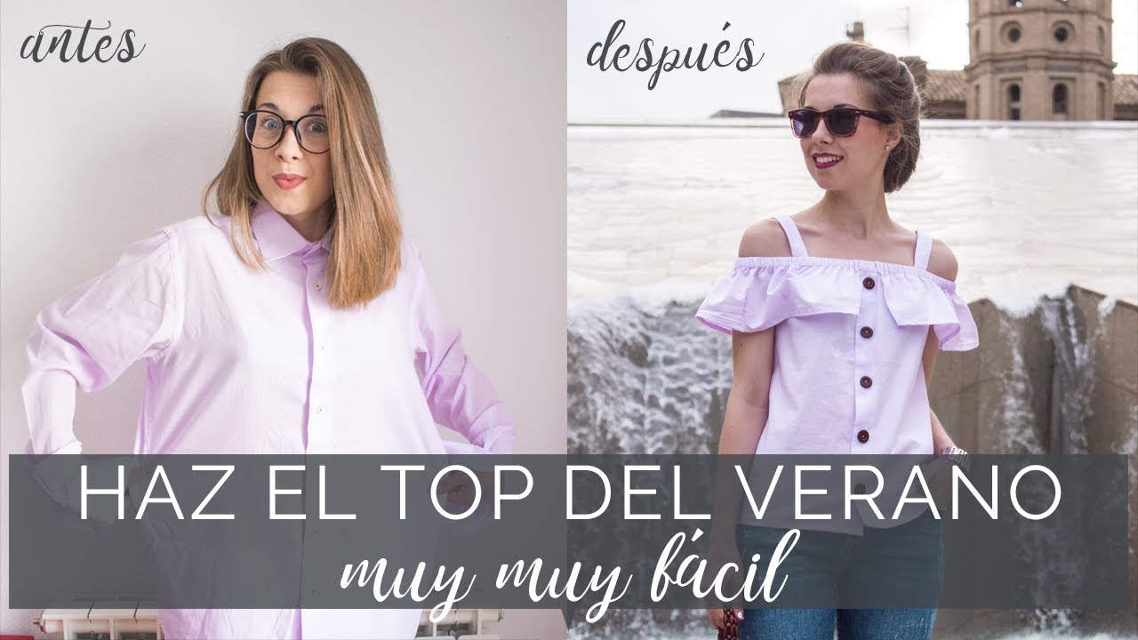 Haz el top del verano ¡muy muy fácil! [Transforma tu Ropa Ep. 14] ✂👔
