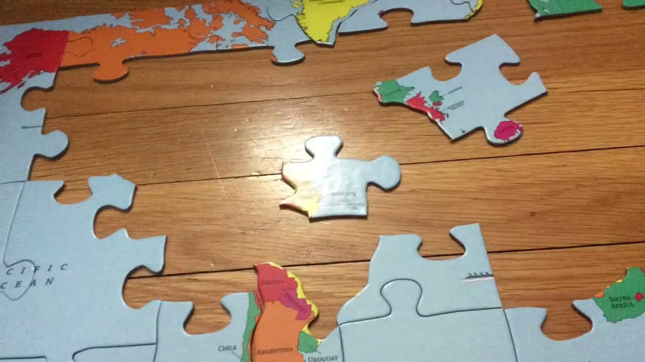 Geo puzzle made in stop motion!!!