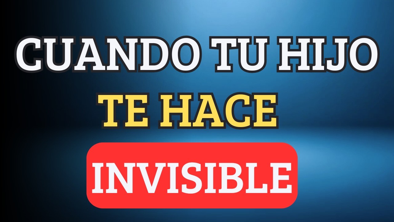 Cuando TU HIJO te hace sentir INVISIBLE: 5 señales de DESPRECIO oculto