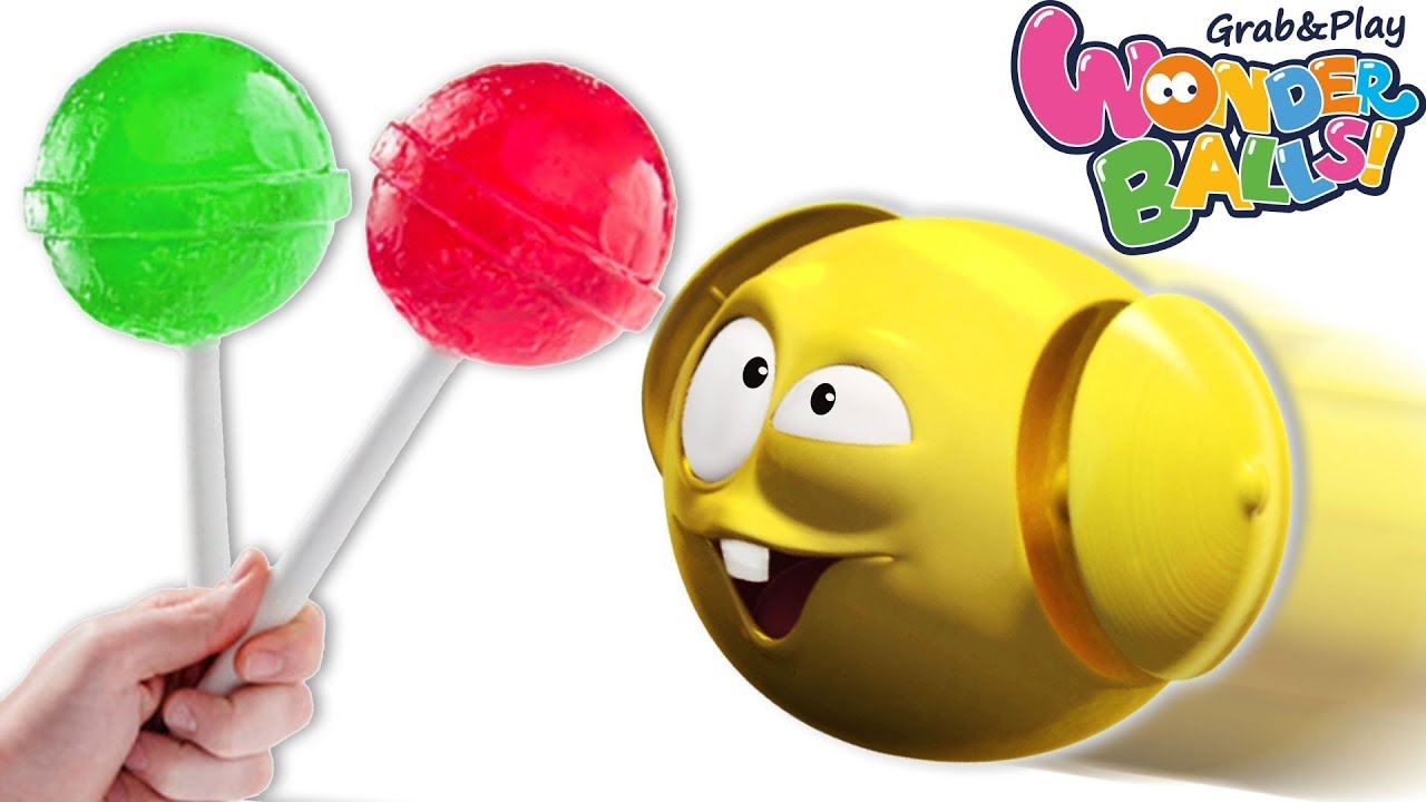 Yummy Feast | Fun With Squishy Balls and Colorful Candy Lollipops | Wonderballs Official