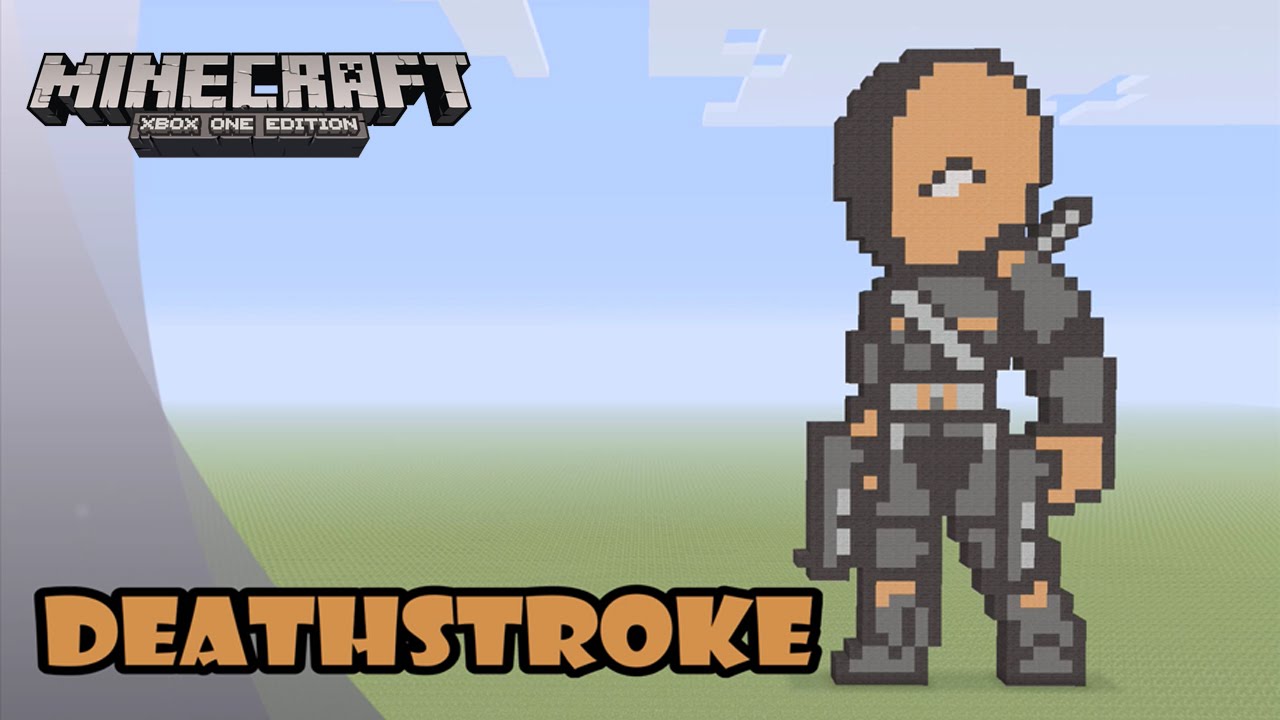 Minecraft: Pixel Art Tutorial and Showcase: DEATHSTROKE