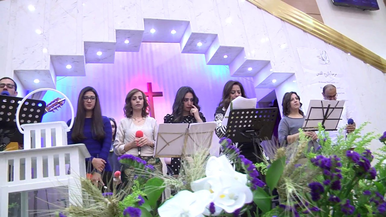 1 - 4 - 2018  الأحتفال بأحد الشعانين من كنيسة المسيح - مصر الجديدة