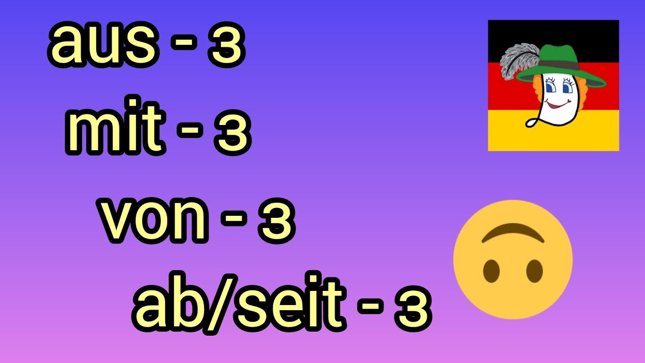 🤦 aus - з чогось; mit - з чимось ;  von - з чогось; ab+seit - з; запамятаємо з асоціацією з Легкою!