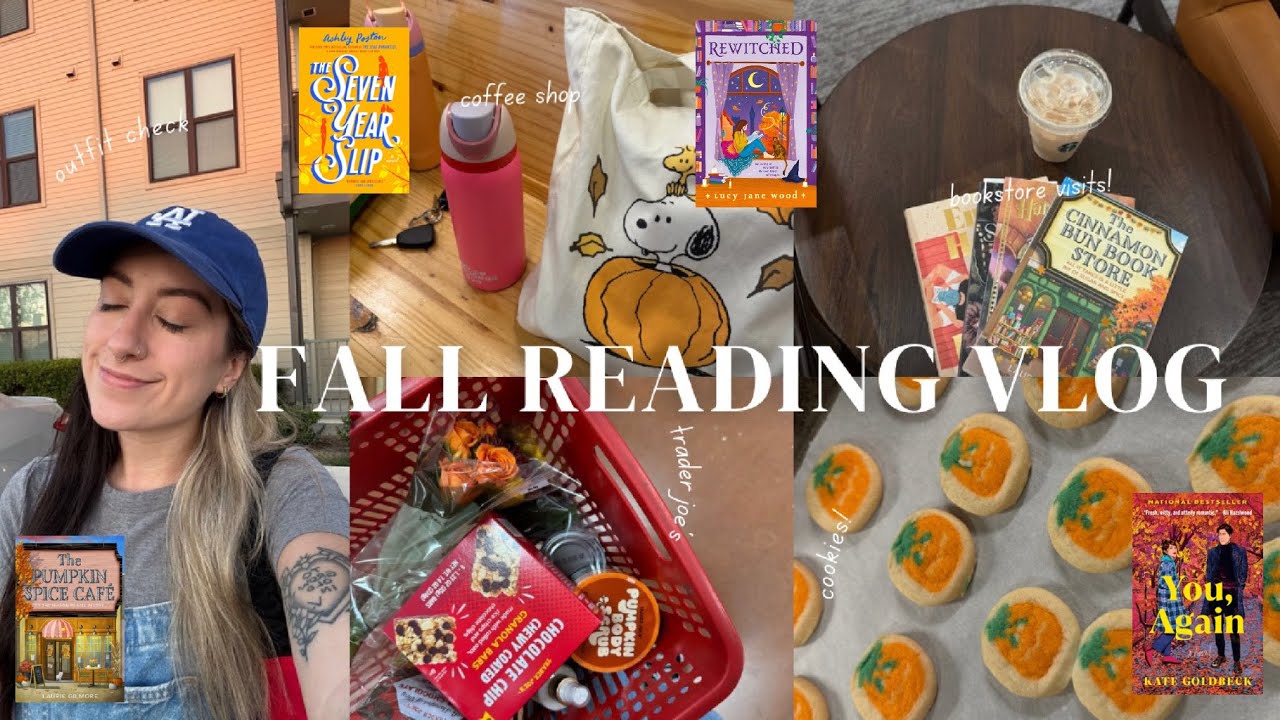 cozy fall reading vlog: days in the life, book store trips, book signing & more!