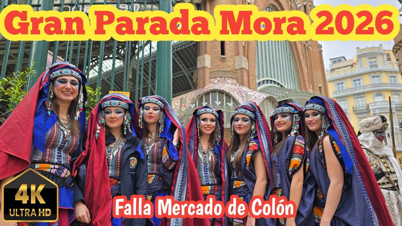 Gran Parada Mora mercat del Colón fallas 2026 #Valencia #Fallas26 #Fallas2026 #ParadaMora