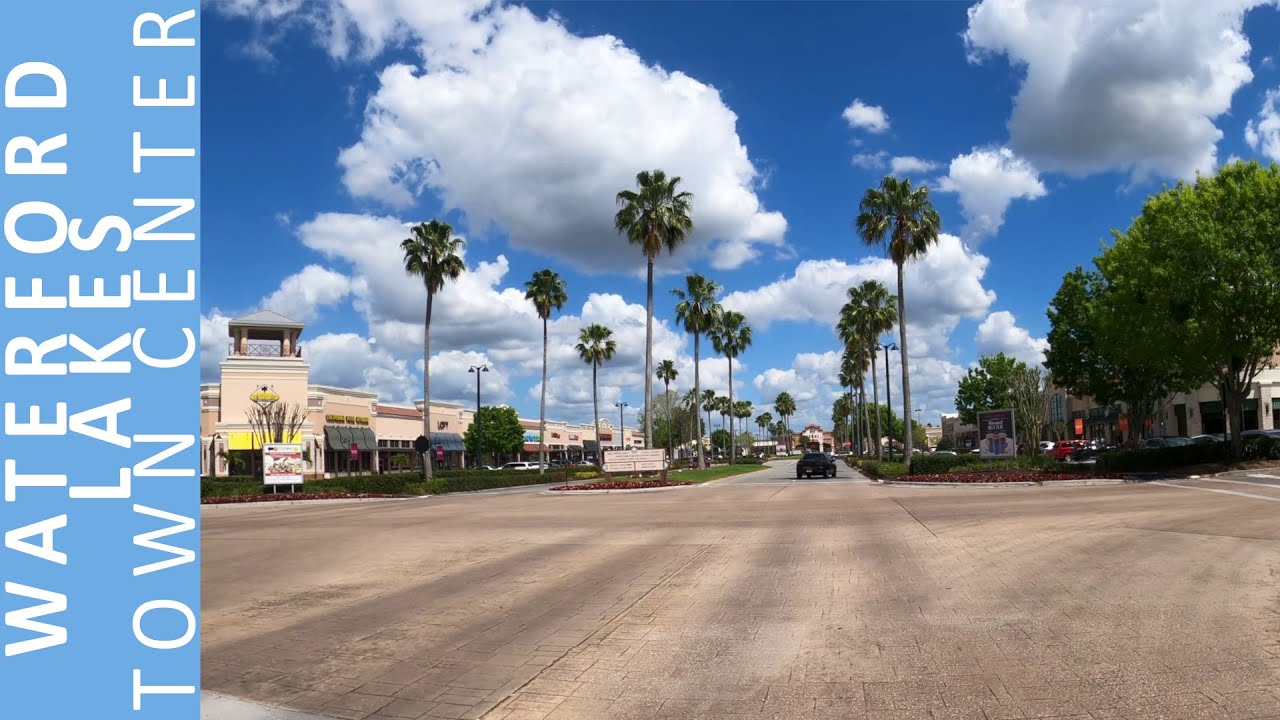 Driving around Waterford Lakes Town Center in Orlando, Florida