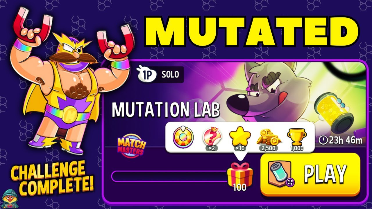 -SE- EL MAGNETO on Mutation Lab + Super Sized 100 DNA Solo Challenge 6800 points | MATCH MASTERS