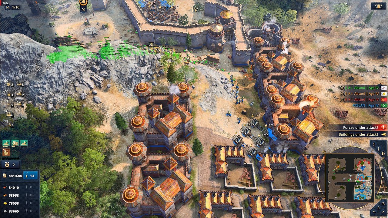 Age Of Empires 4 | When 3 Powerful Civs Attack at Once – Ottoman MASSIVE Defense Holds the Line