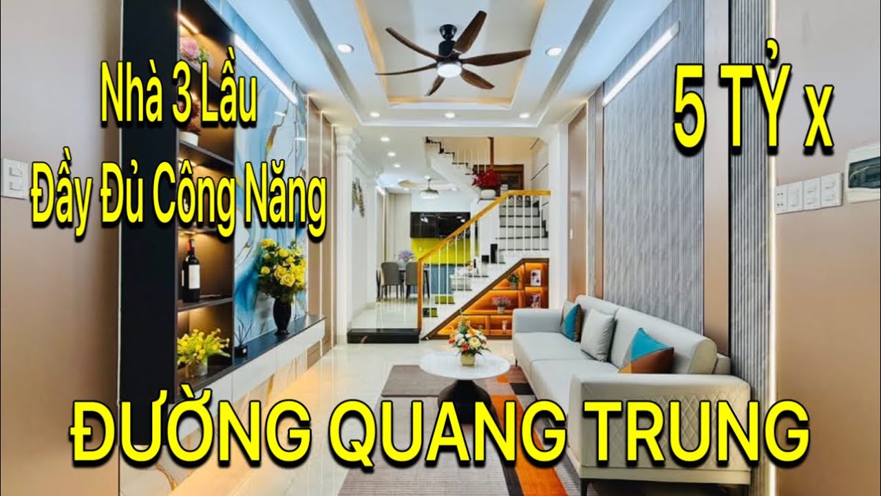 Bán Nhà Gò Vấp 2504} Nhà 3 Lầu 3 P Ngủ Và Sân Thượng . Đường Quang Trung Quận Gò Vấp