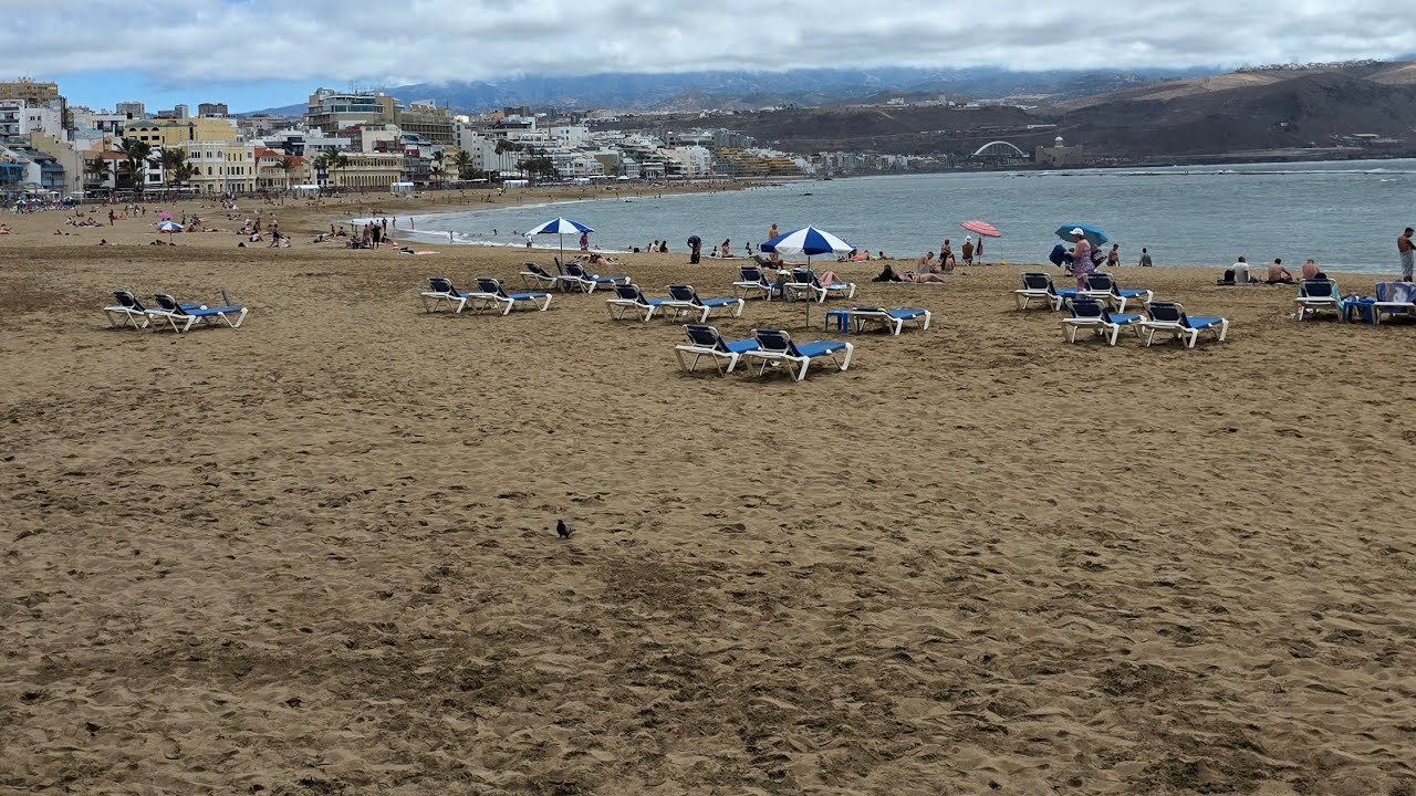 Playa de Las Canteras🏖 Gran Canaria🏝 Iulie 2025 Walking Tour