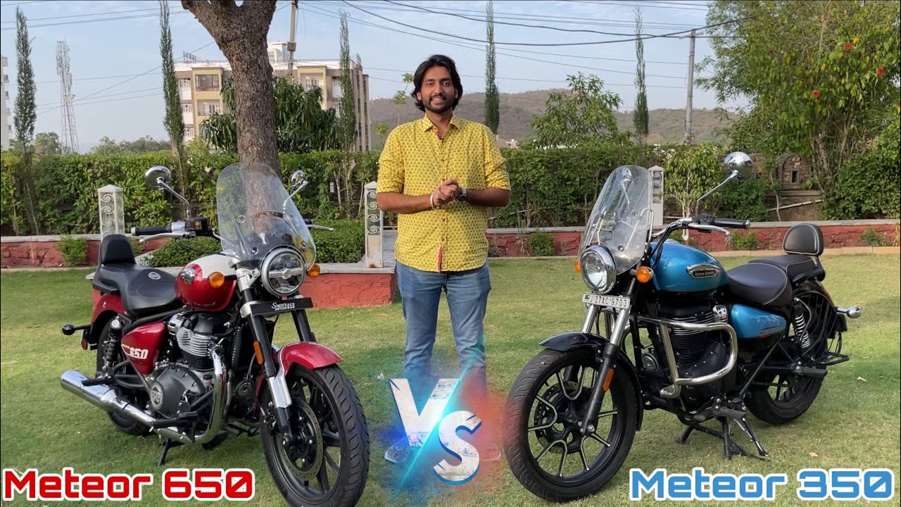 Royal Enfield Super Meteor 650 VS Meteor 350 | Detailed Comparison