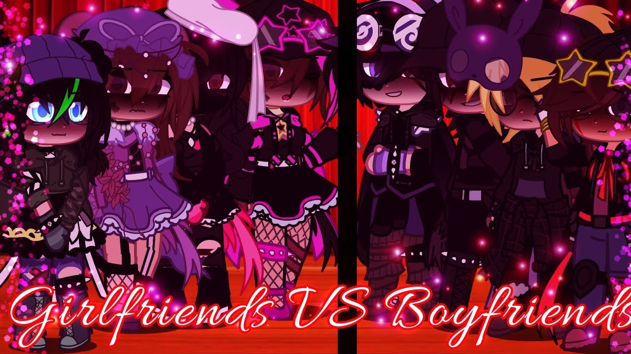 Girlfriends VS Boyfriends singing battle|Gacha Club|My Ocs|Friends|Couples|Love|Drama|Angst|Funny|