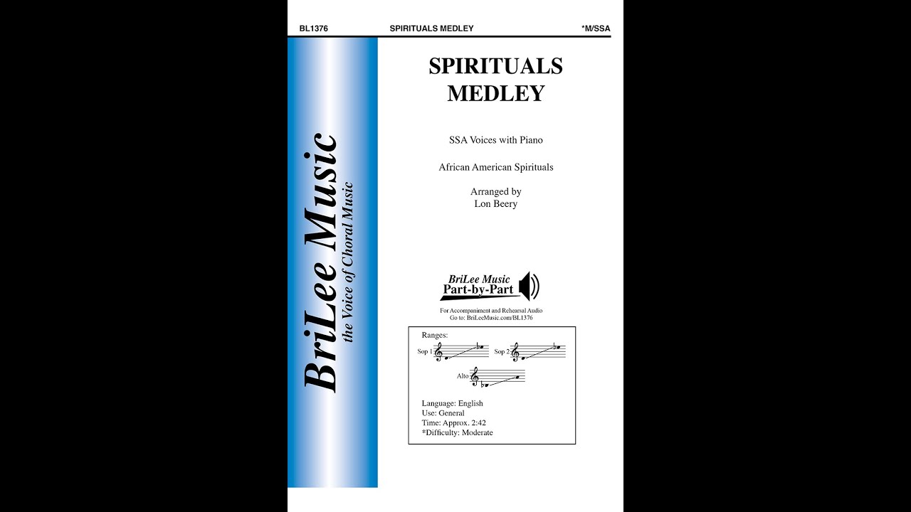 Spirituals Medley (BL1376) African American Spirituals, arr. by Lon Beery