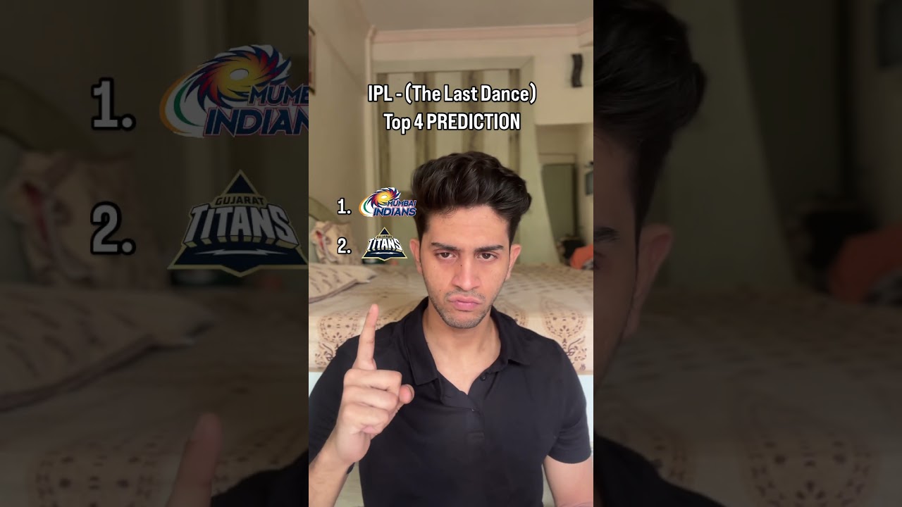 Final Top 4 Prediction 💀🙏🏻 || IPL 2025 🔥😍 #trendingshorts #viralvideo