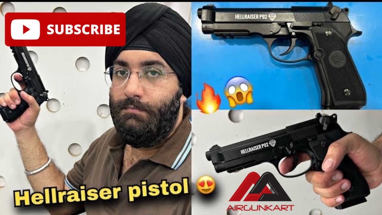 Hellraiser P92 M92A1 BB AIR GUN Pistol Fire 🔥 Test And Review | AIR GUN Co2 Pistol Collection