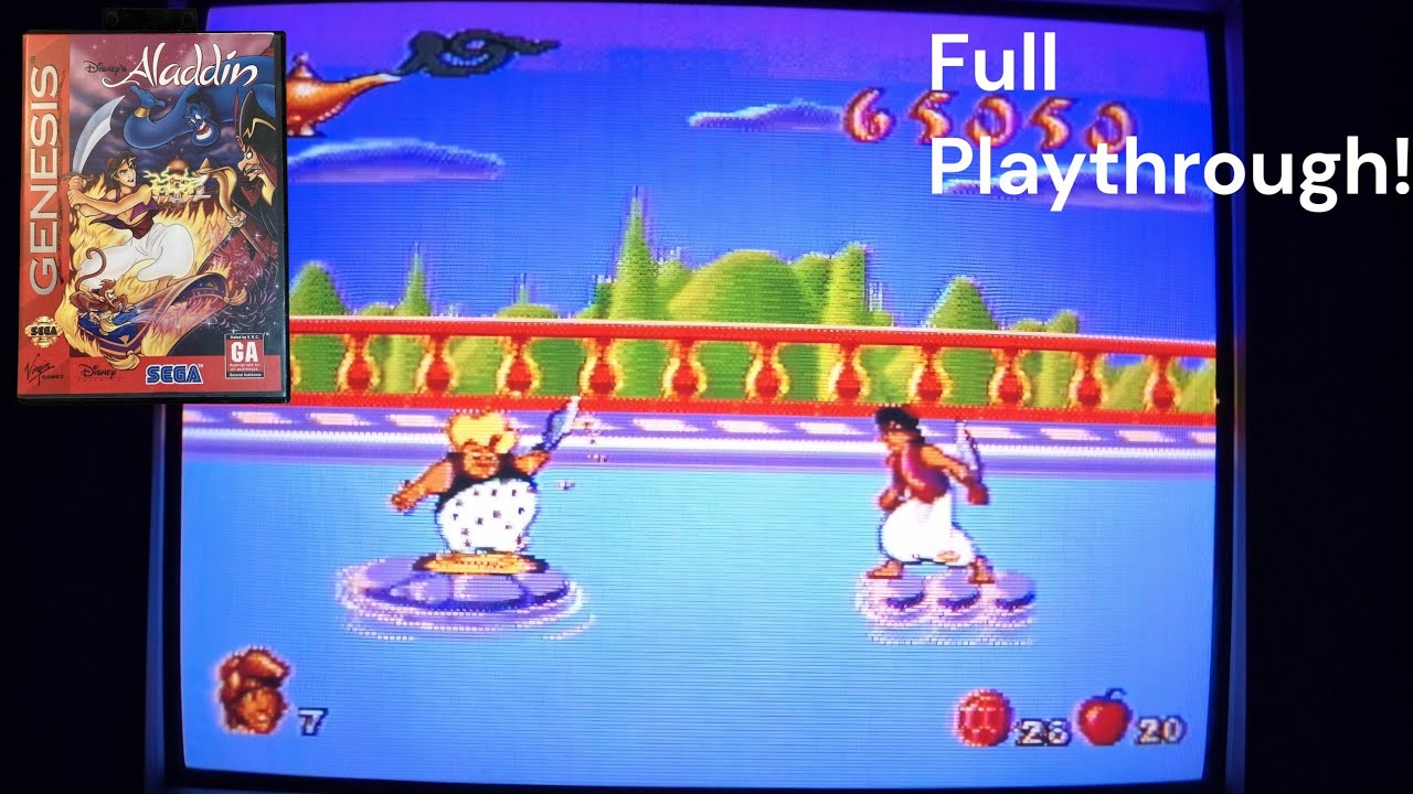 Disney's Aladdin Sega Genesis Full Playthrough (With Commentary)