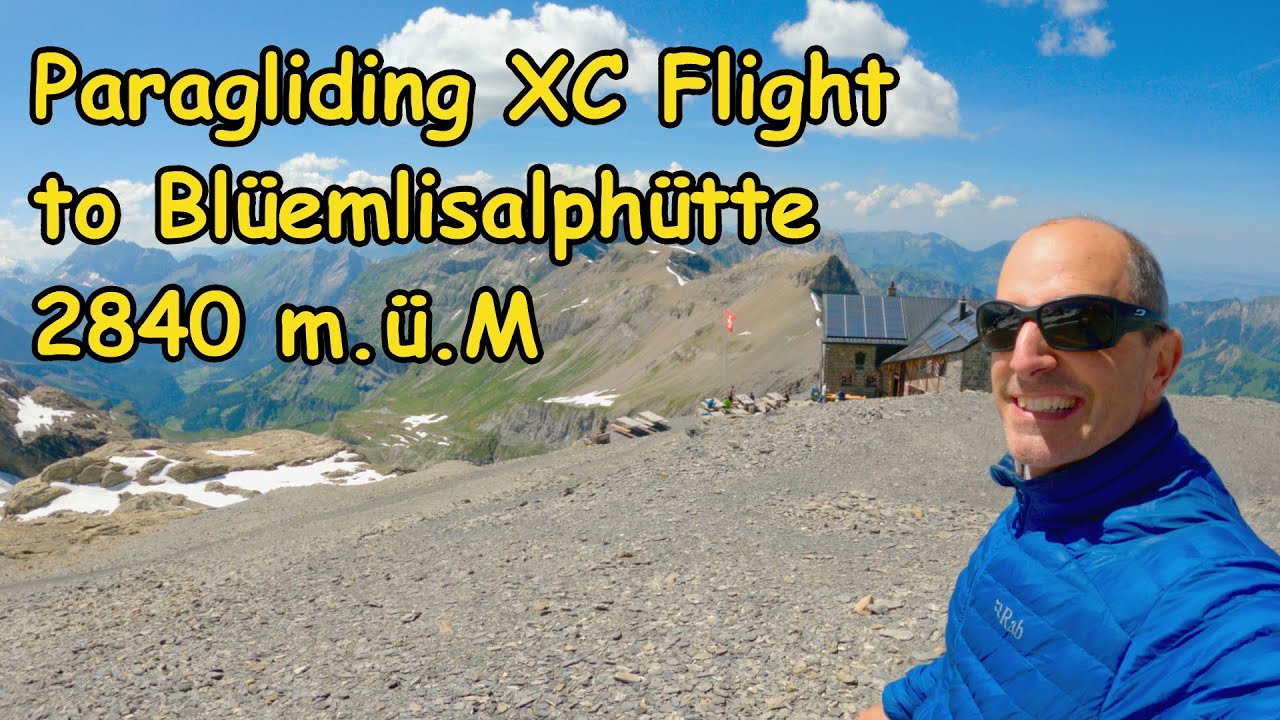 XC Paragliding from Wispile with toplanding on Blüemlisalphütte