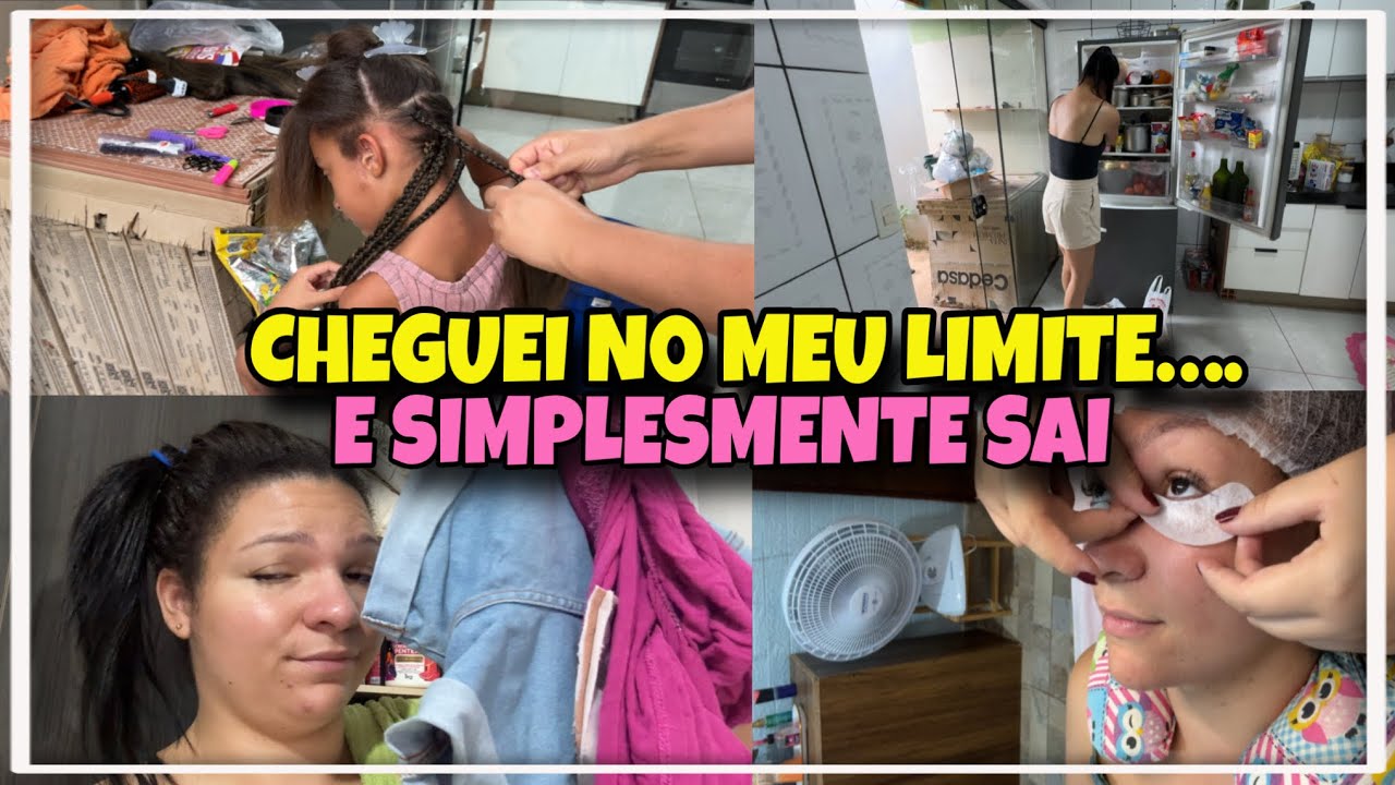 NÃO AGUENTAVA MAIS FICAR ASSIM…SAI DE CASA E DECIDI ME CUIDAR 