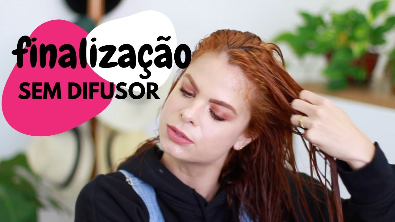CABELO ONDULADO/CACHEADO SECO AO NATURAL - finalização sem difusor