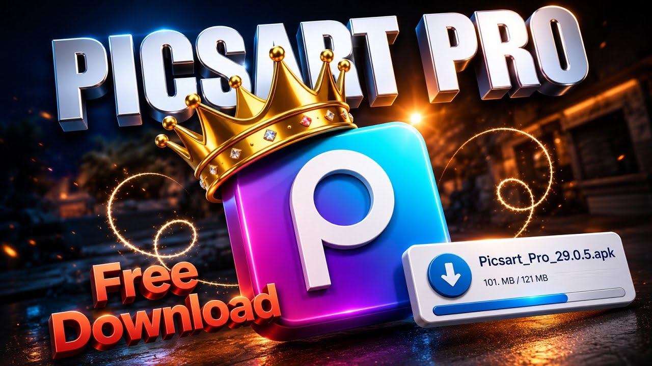 Picsart Mod Apk Gold Unlock Premium Terbaru 2026 || No Password 100% Working