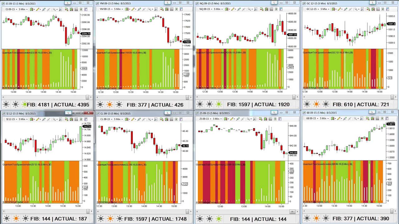 Using the Tickspeedometer indicator to select the correct tick speed for each market