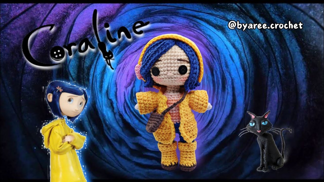 Coraline Amigurumi🧶💛 - Tutorial Crochet PASO A PASO ✨