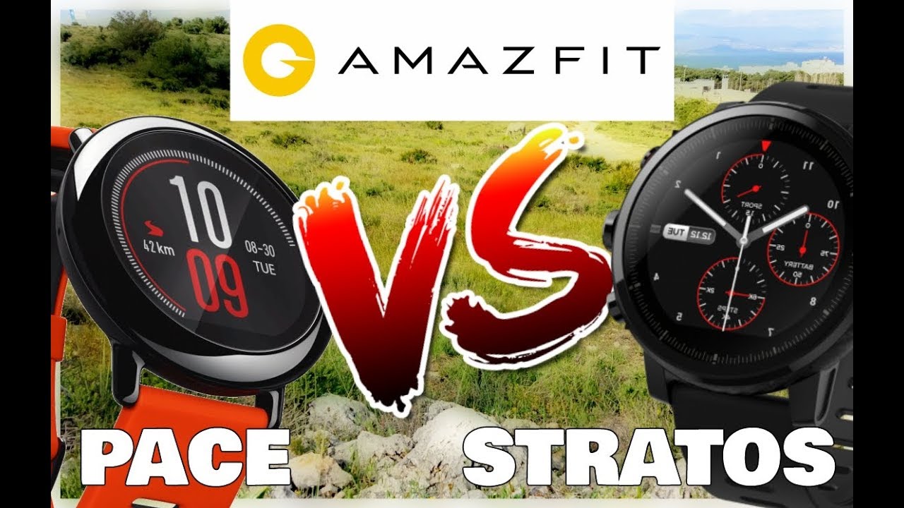 Amazfit STRATOS vs PACE comparativa