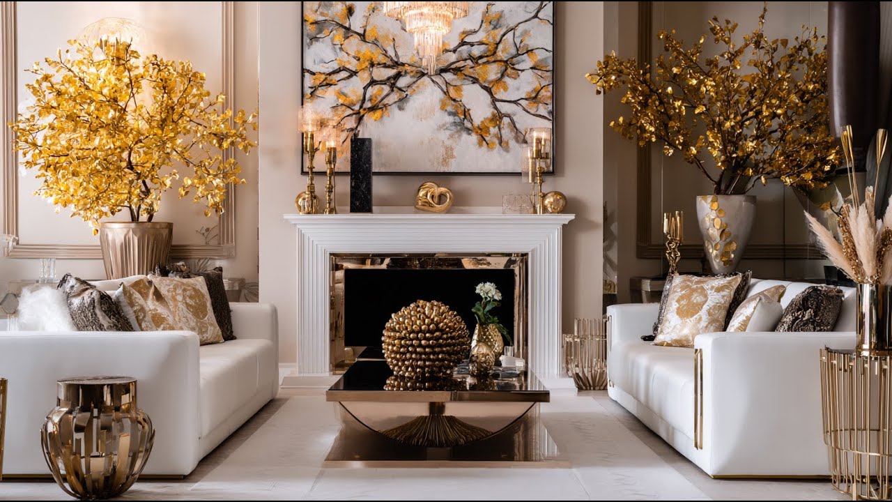 Golden Touch Fall Decor 2025 | Elegant Luxury Styling And Glam Trends For Sophisticated Homes