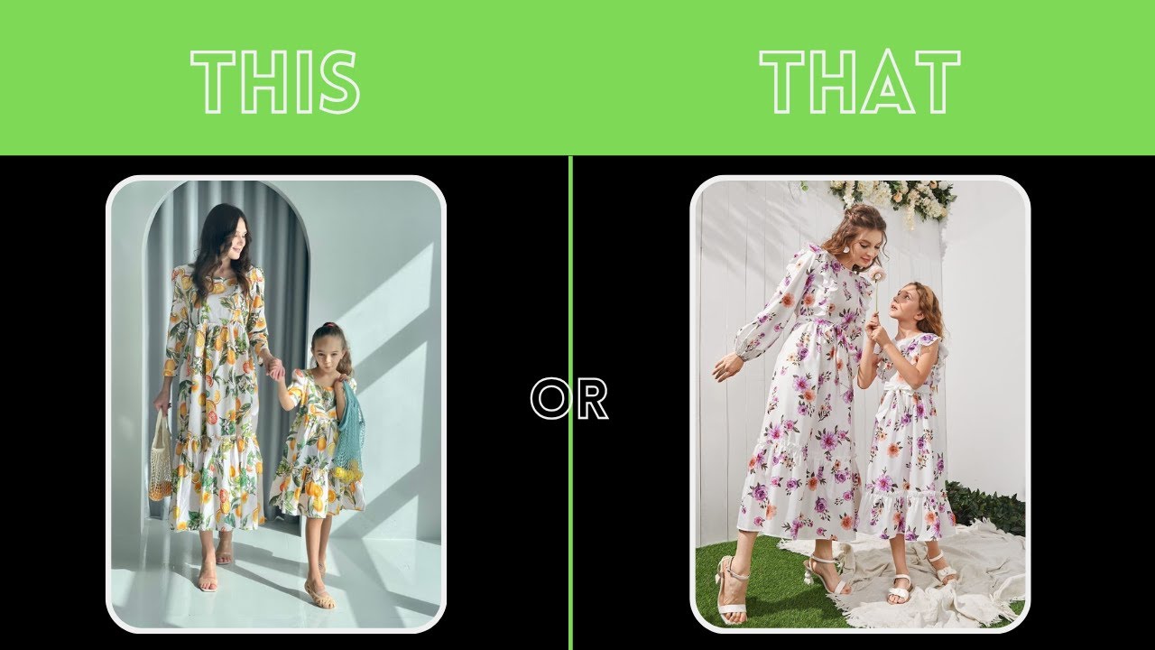 THIS or THAT (mom and daughter matching outfits edition)