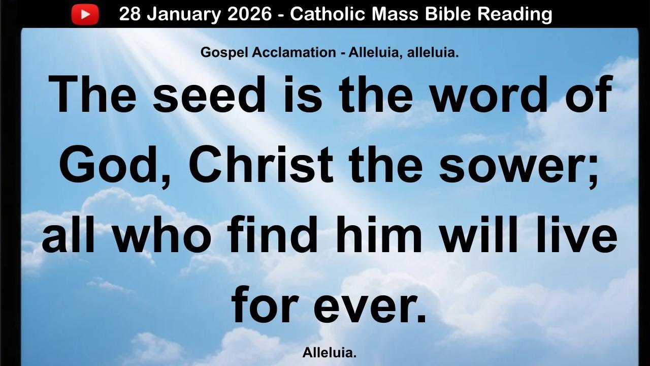 28 January 2026 Catholic Mass  Bible Reading