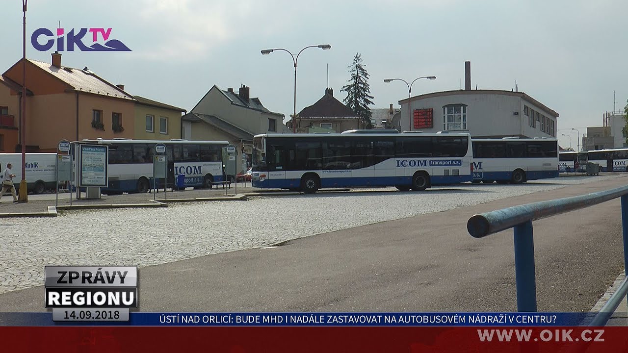Ústí nad Orlicí: Bude MHD i nadále zastavovat na autobusovém nádraží v centru města?