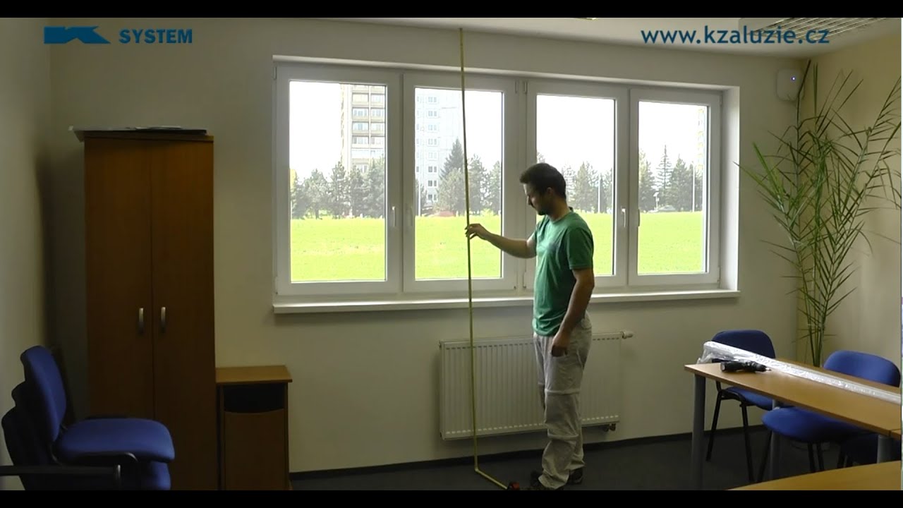 Jak zaměřit žaluzie do interiéru (vertikální)