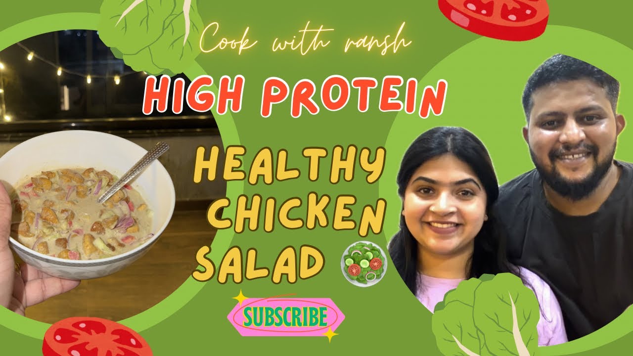 10-Min Healthy Chicken Salad | EAT THIS AFTER GYM! 💪🥗 