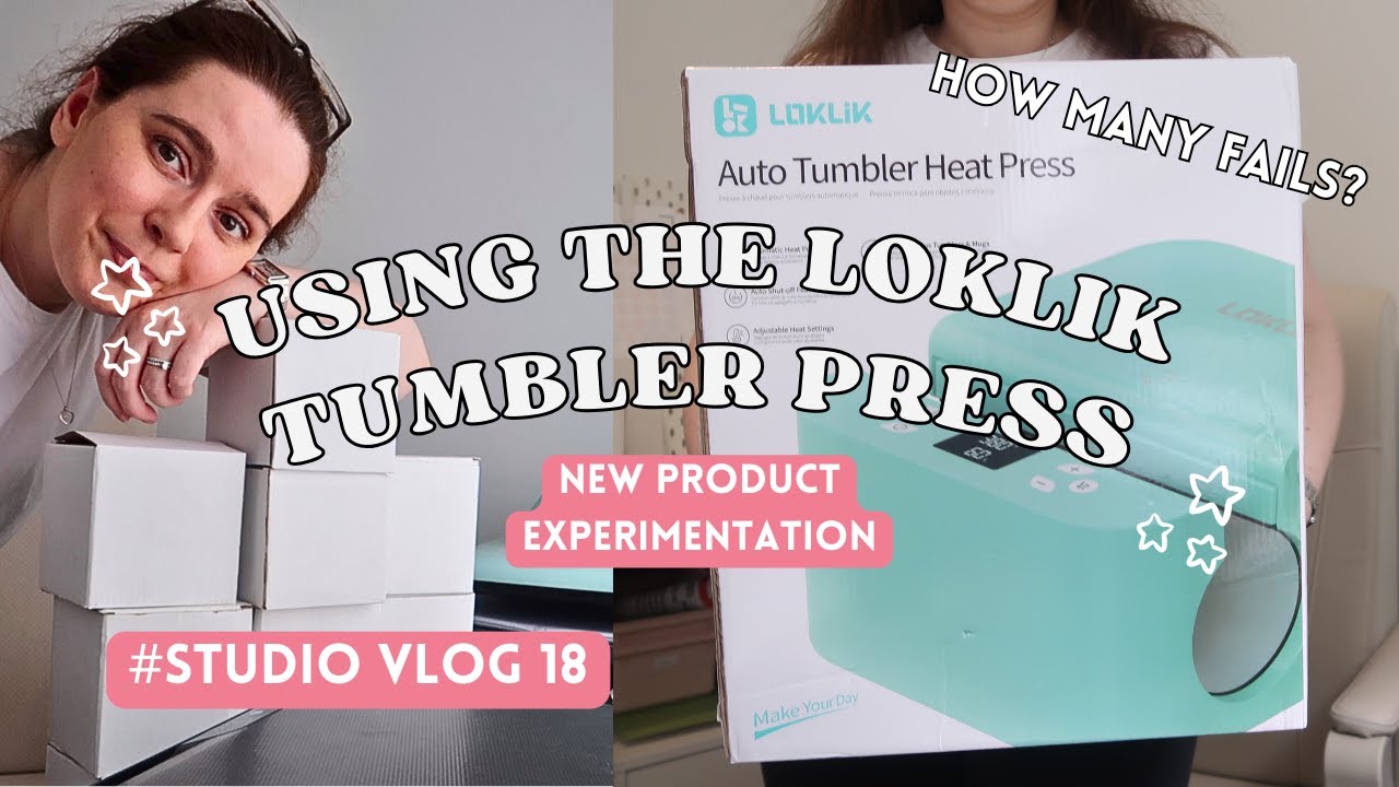 Making Mugs For The First Time | New Product Failure | HTVRont Mug Press | Studio Vlog 18