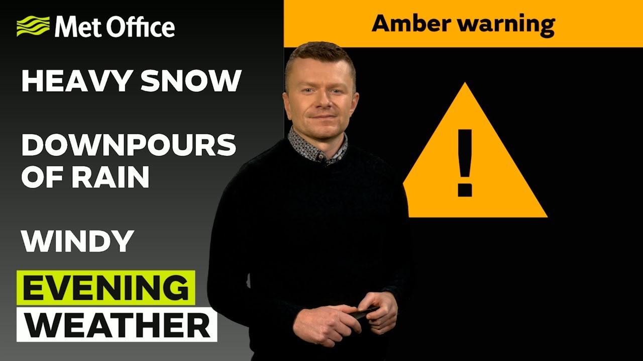 10/01/2026 - Strong winds and heavy rain - Evening Weather Forecast UK &ndash; Met Office Weather