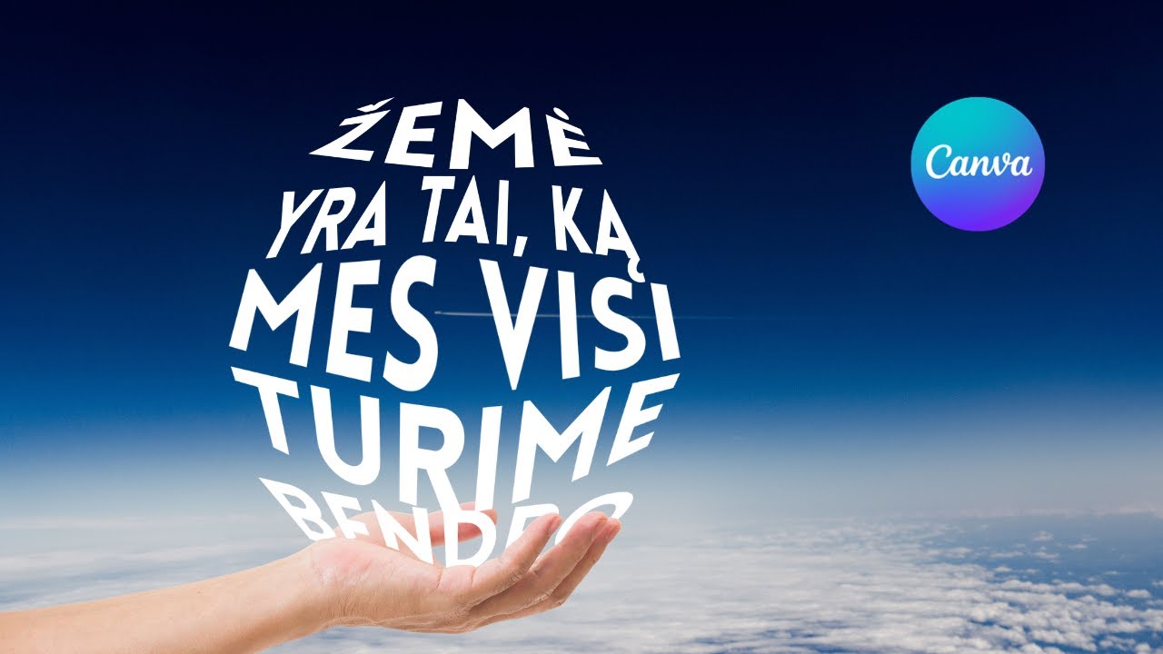 Teksto efektai su nemokama Canva | Canva pamokos | Canva magiški efektai