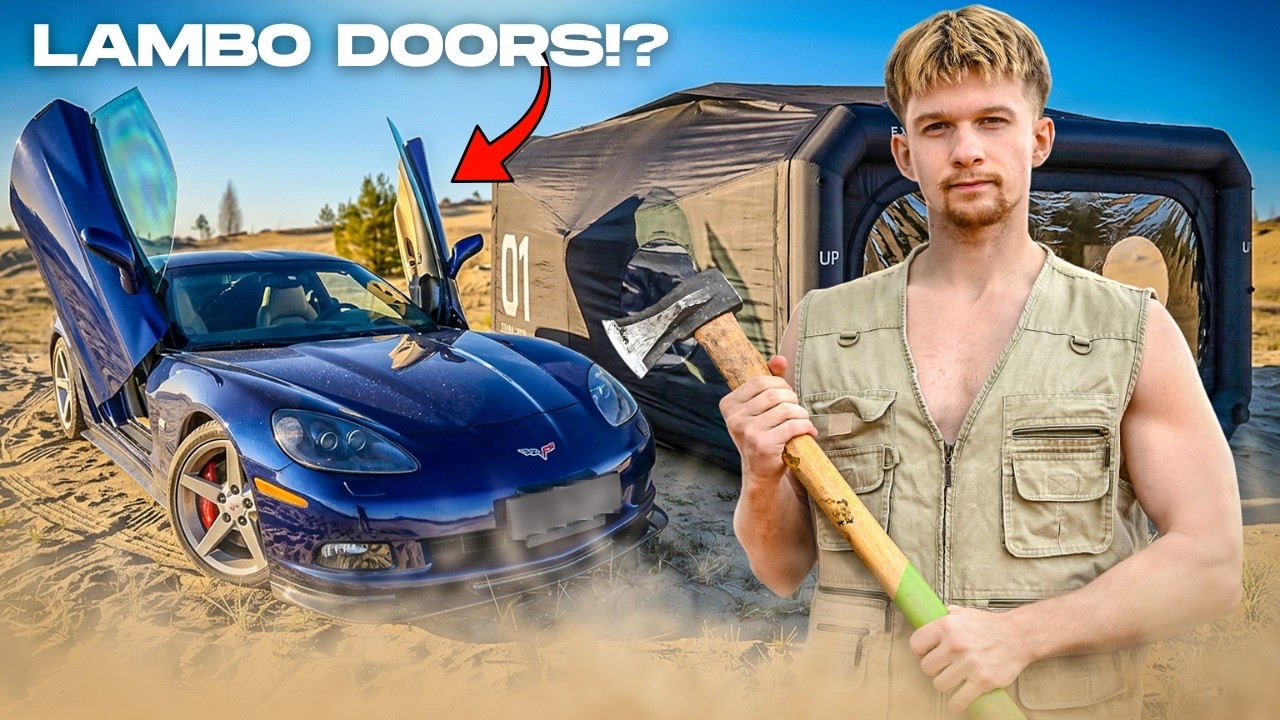 Кемпинг и приготовление пищи в одиночку на Corvette C6