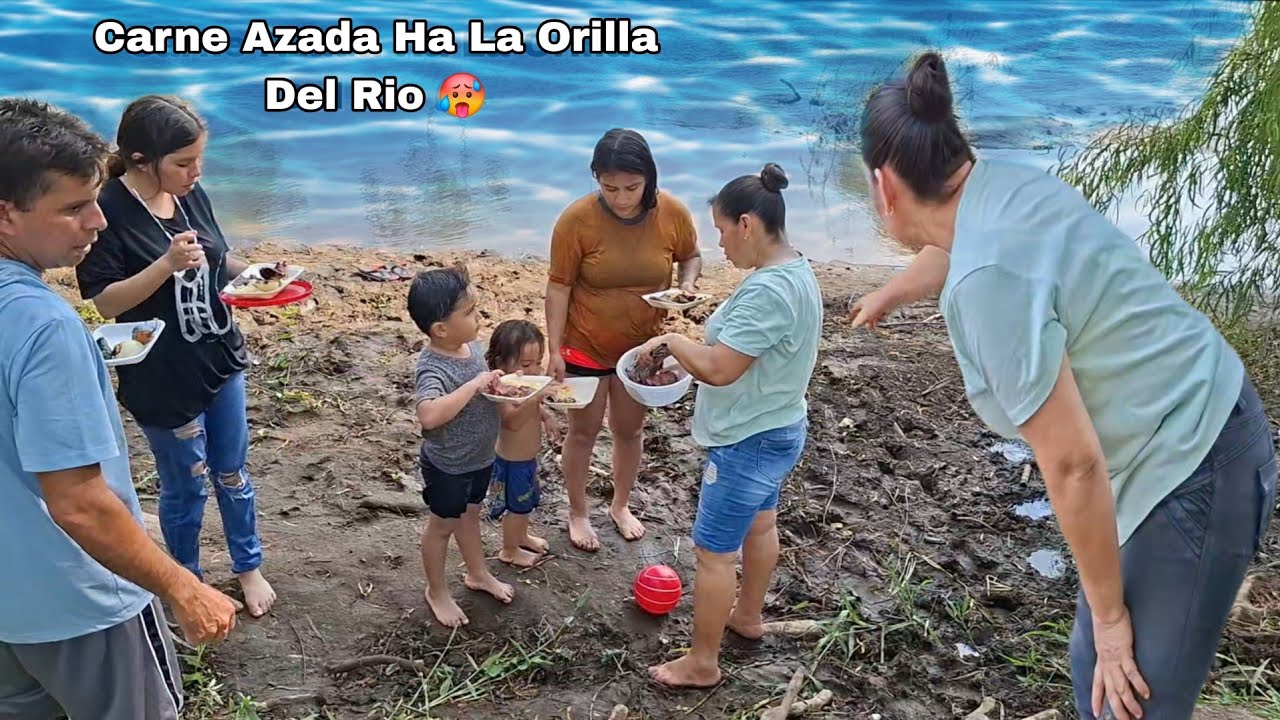 Carne Azada Ha La Orilla Del Rio,, Domingo En Familia  Mira Quien Nos Acompaña 😄