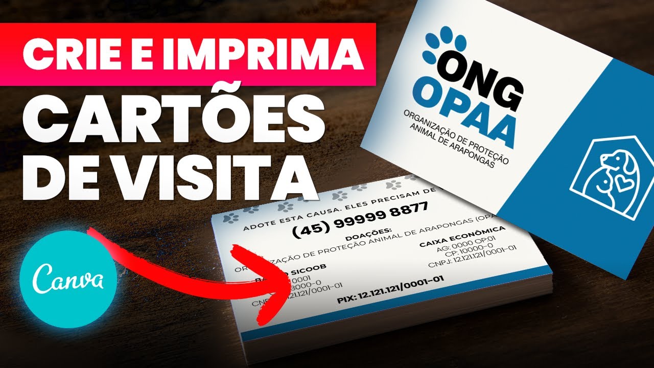 Como Fazer e Imprimir seus Cartões de Visita Online no Canva? Ganhe Dinheiro Fazendo isso!