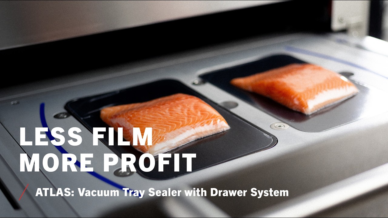 ATLAS: Vaccum-Traysealer– 65% reduction of film