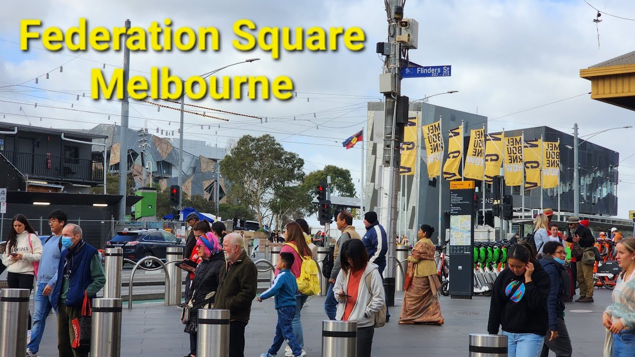 Federation Square Melbourne Central Business District CBD Victoria Australia