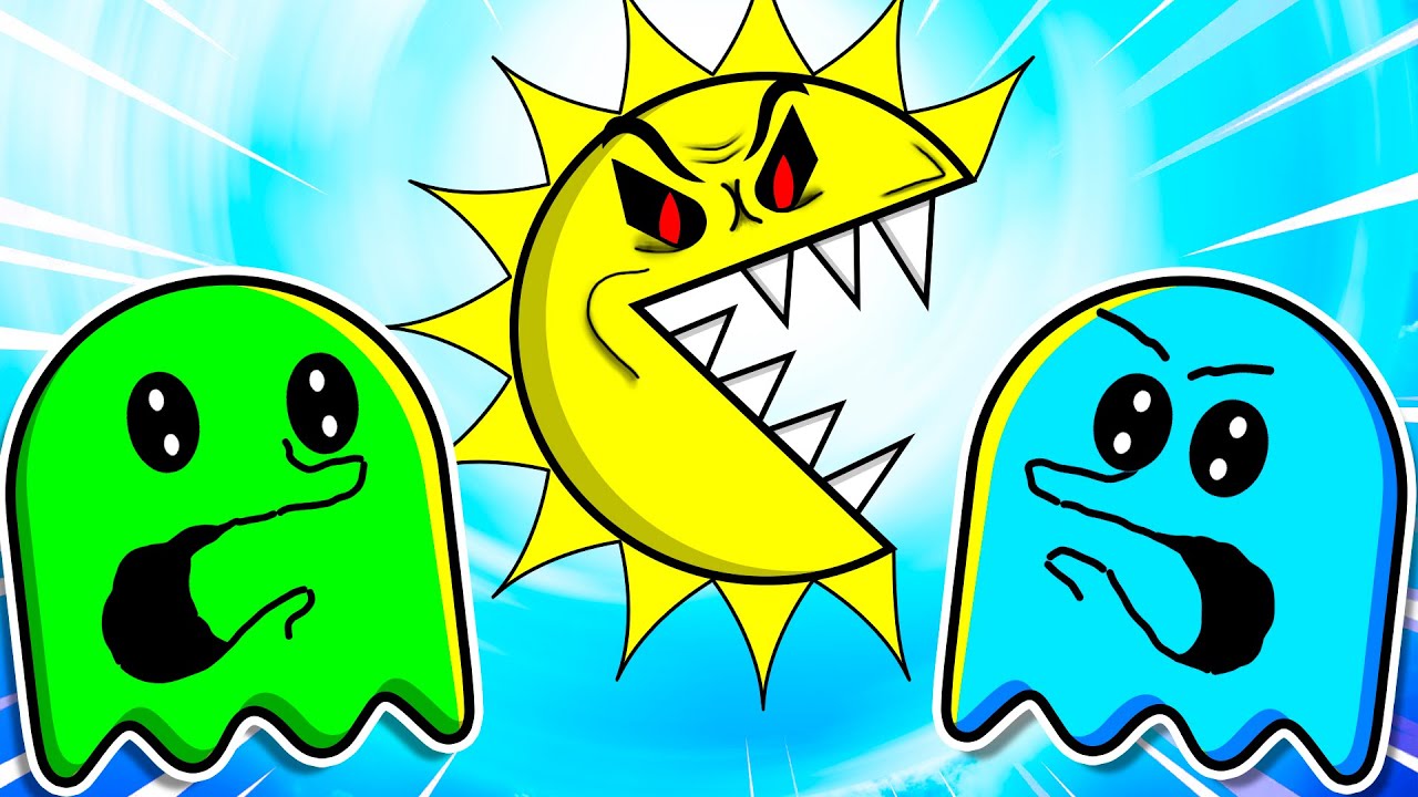 PACMAN invadió EL SISTEMA SOLAR  | 🟩🔵 Cuadradito y Circulito
