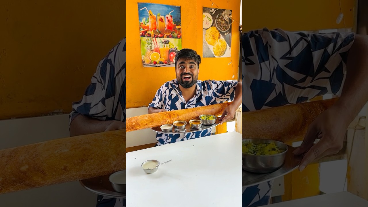 World's Biggest Dosa 😍 in Goa 🏖️ #dushyantkukreja #shorts