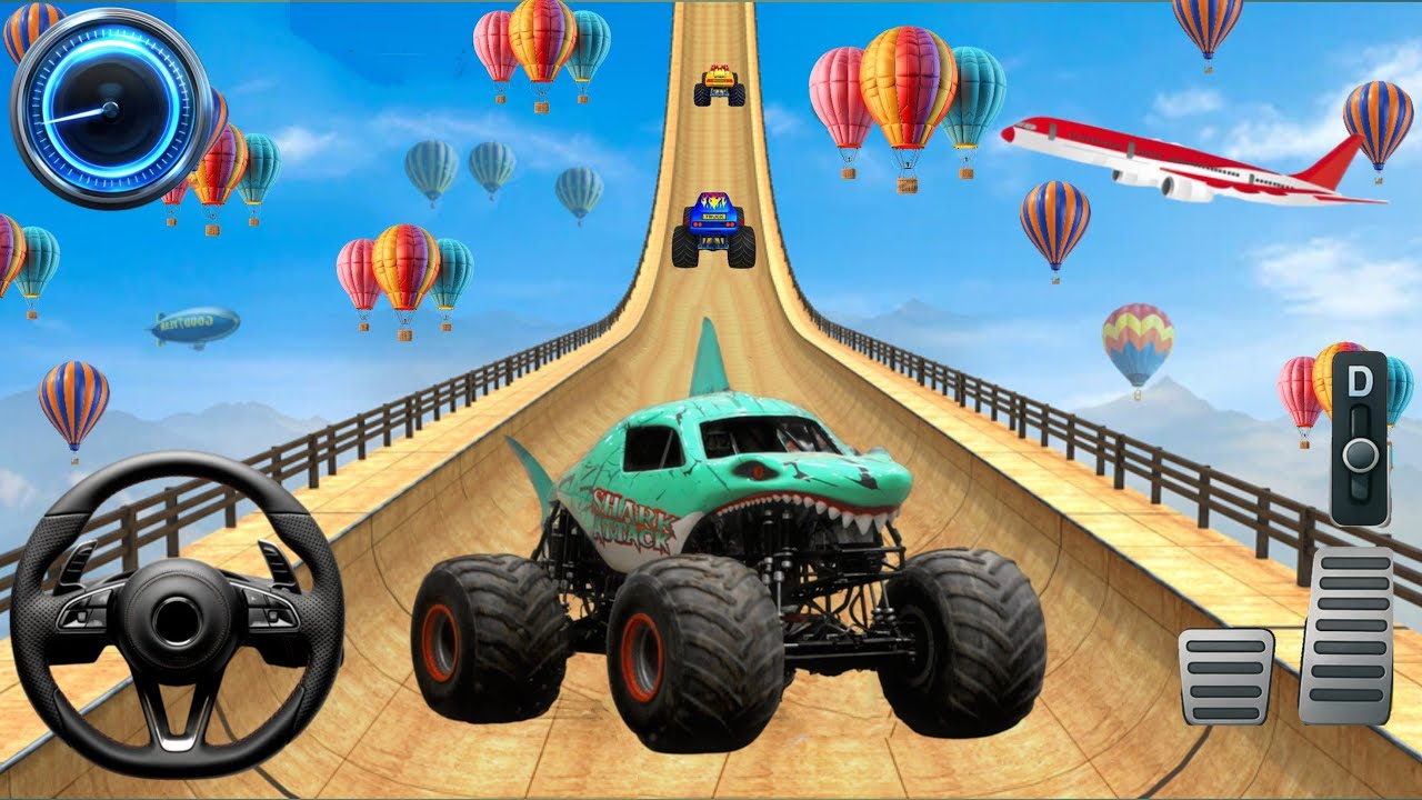 Monster Truck Mega Ramp Gameplay