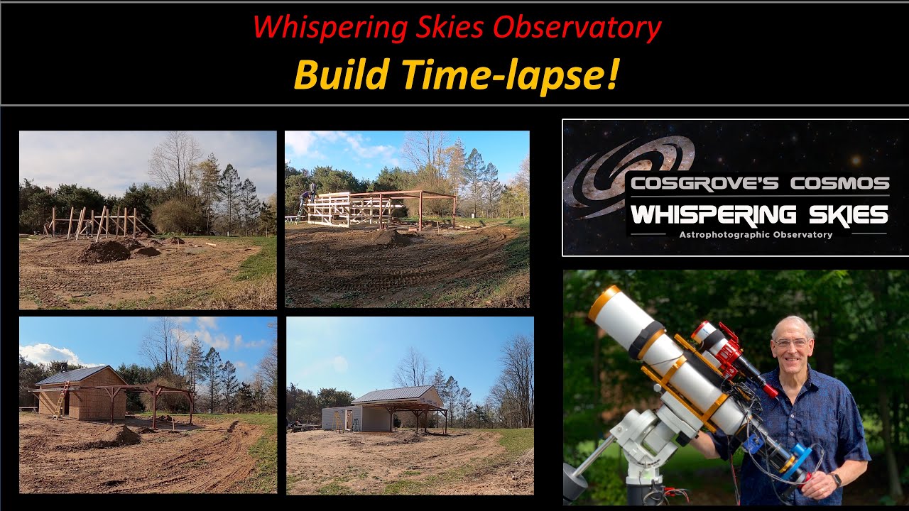 Whispering Skies Observatory Time Lapse: From Empty Yard to Observatory in just 15 minutes!