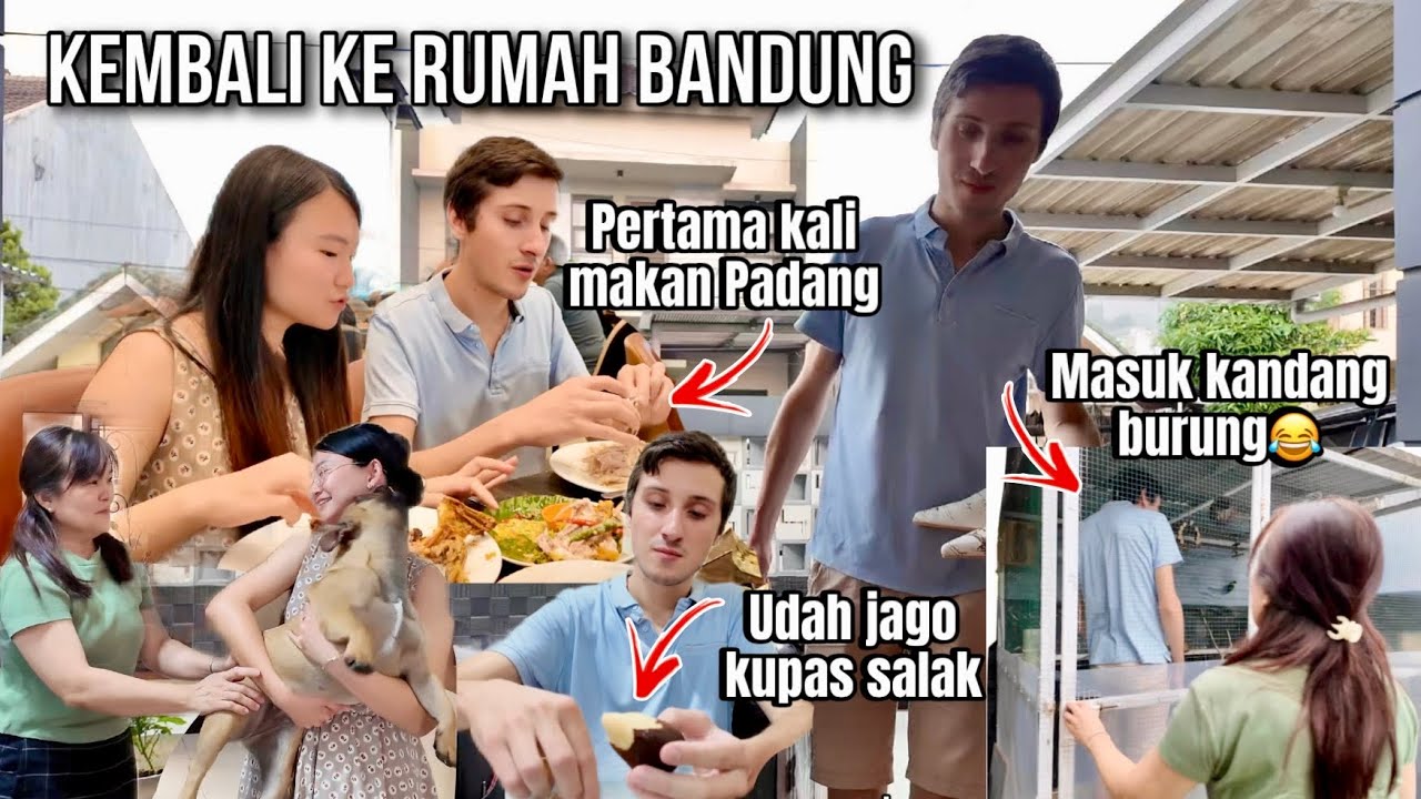 KEMBALI KE RUMAH BANDUNG PERTAMA KALI COBA MAKANAN PADANG