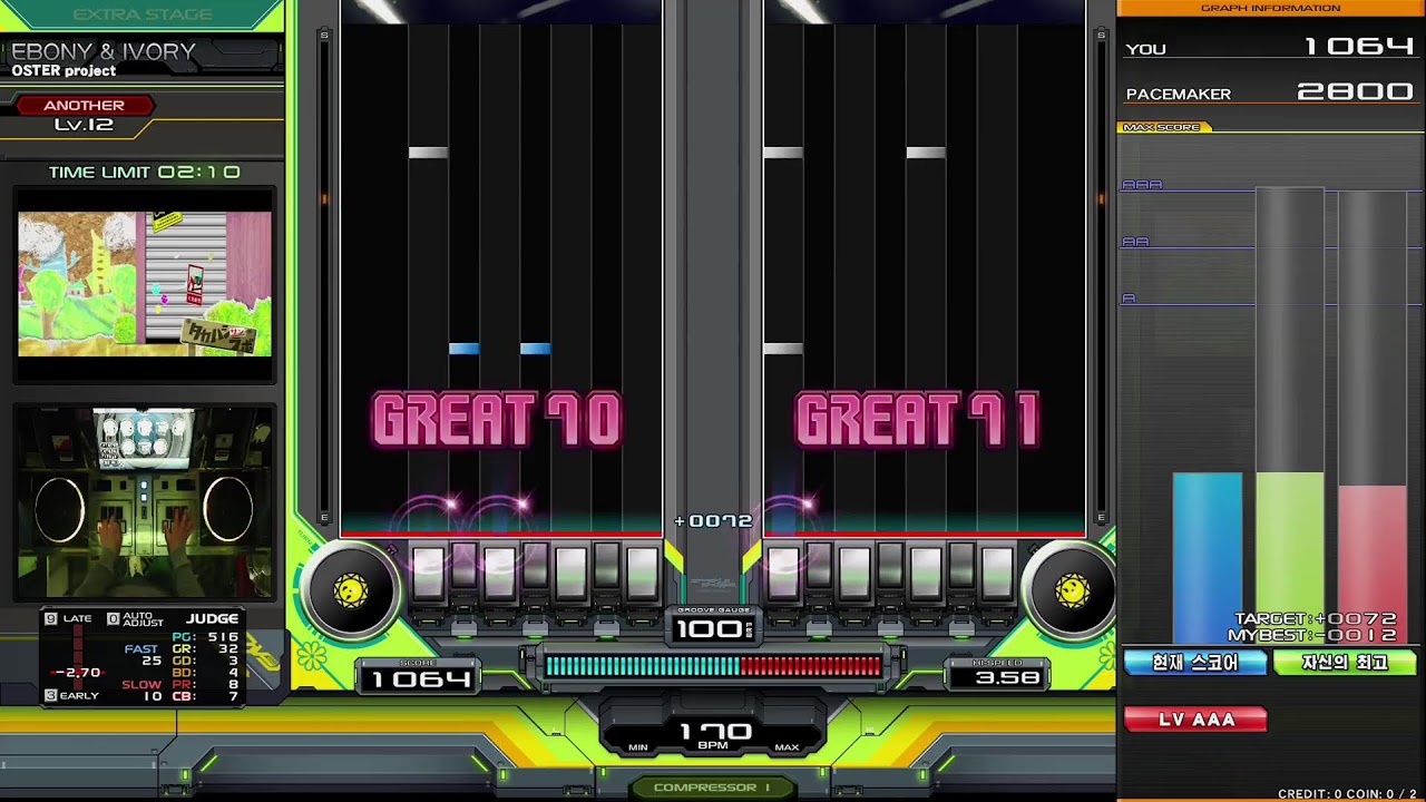 IIDX DP 추워서 피신한 날