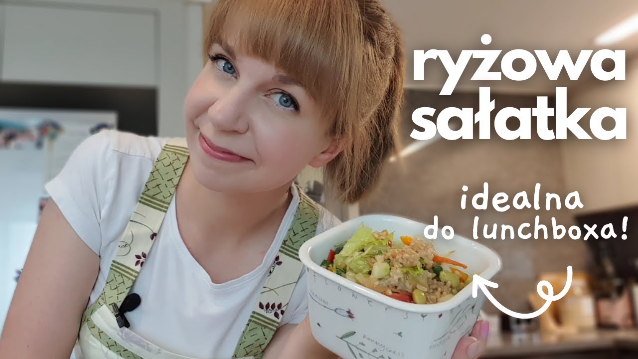 Ryżowa sałatka - pomysł na szybki lunchbox + JAK DOBRZE UGOTOWAĆ BRĄZOWY RYŻ