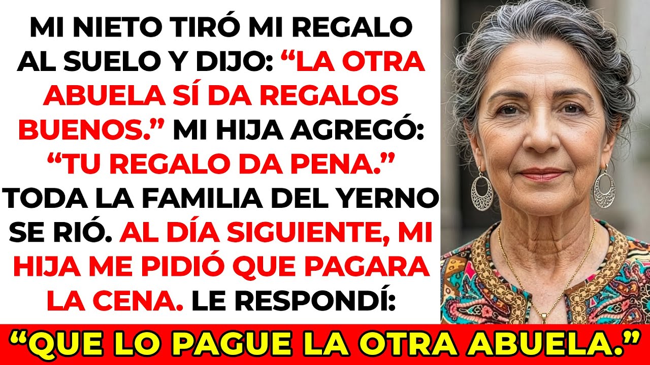Mi sobrino tiró al suelo el regalo que le di y dijo: “La otra abuela sí da regalos buenos.” Así yo…